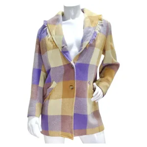1970s Western Plaid Wool Blazer