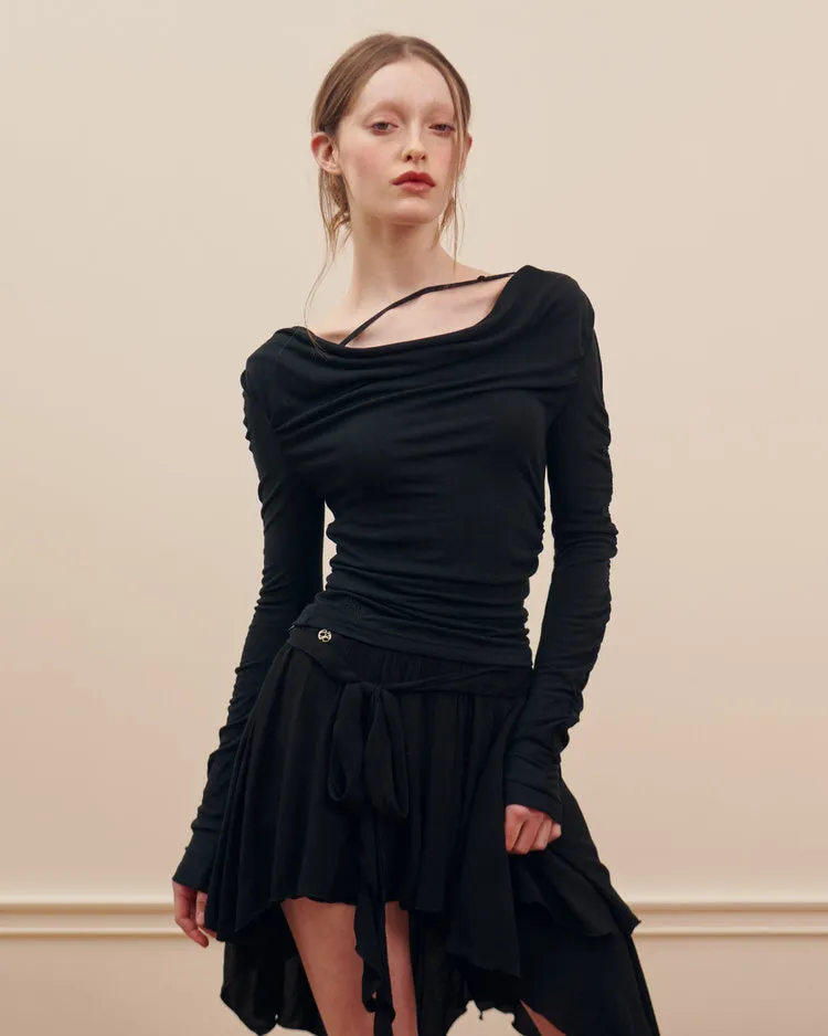 Asymmetrical Mid Skirt