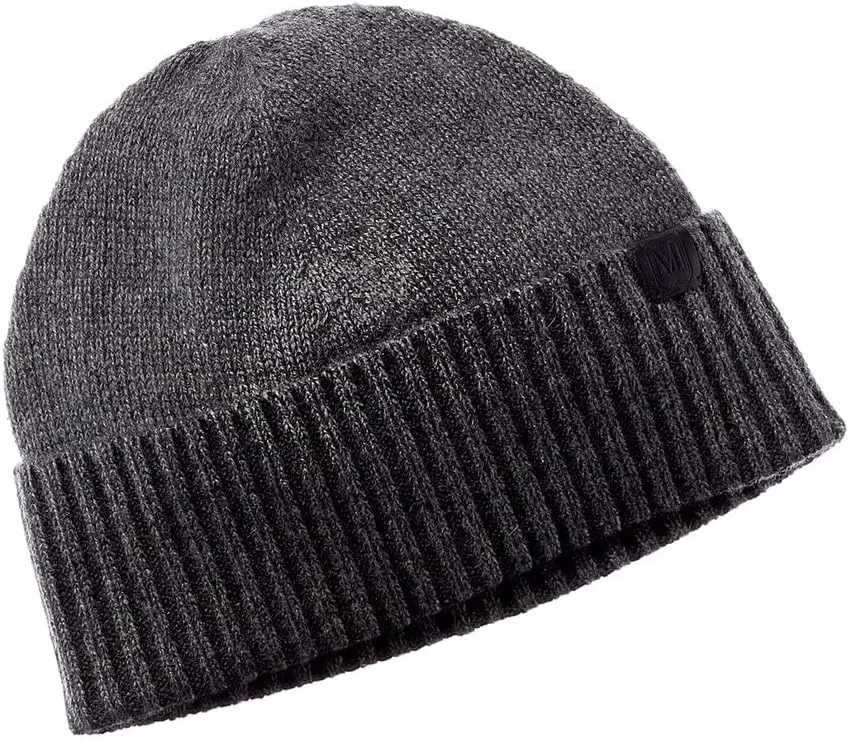 Bruno Magli 100% Italian Cashmere Hat for Men  Mens Knit Winter Beanie