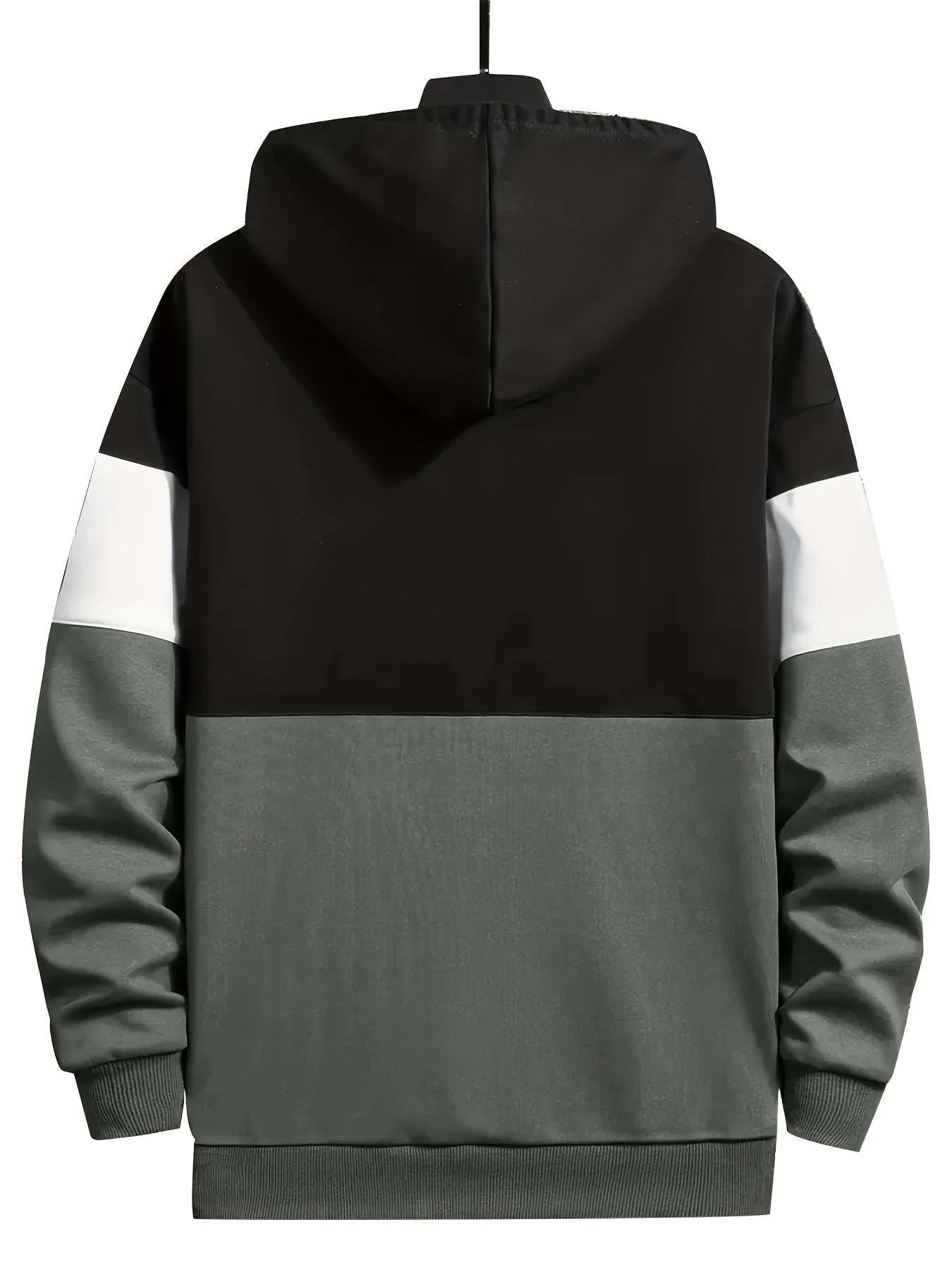 Elevate Your Style: Exclusive Patchwork Hoodie Sweater for Men