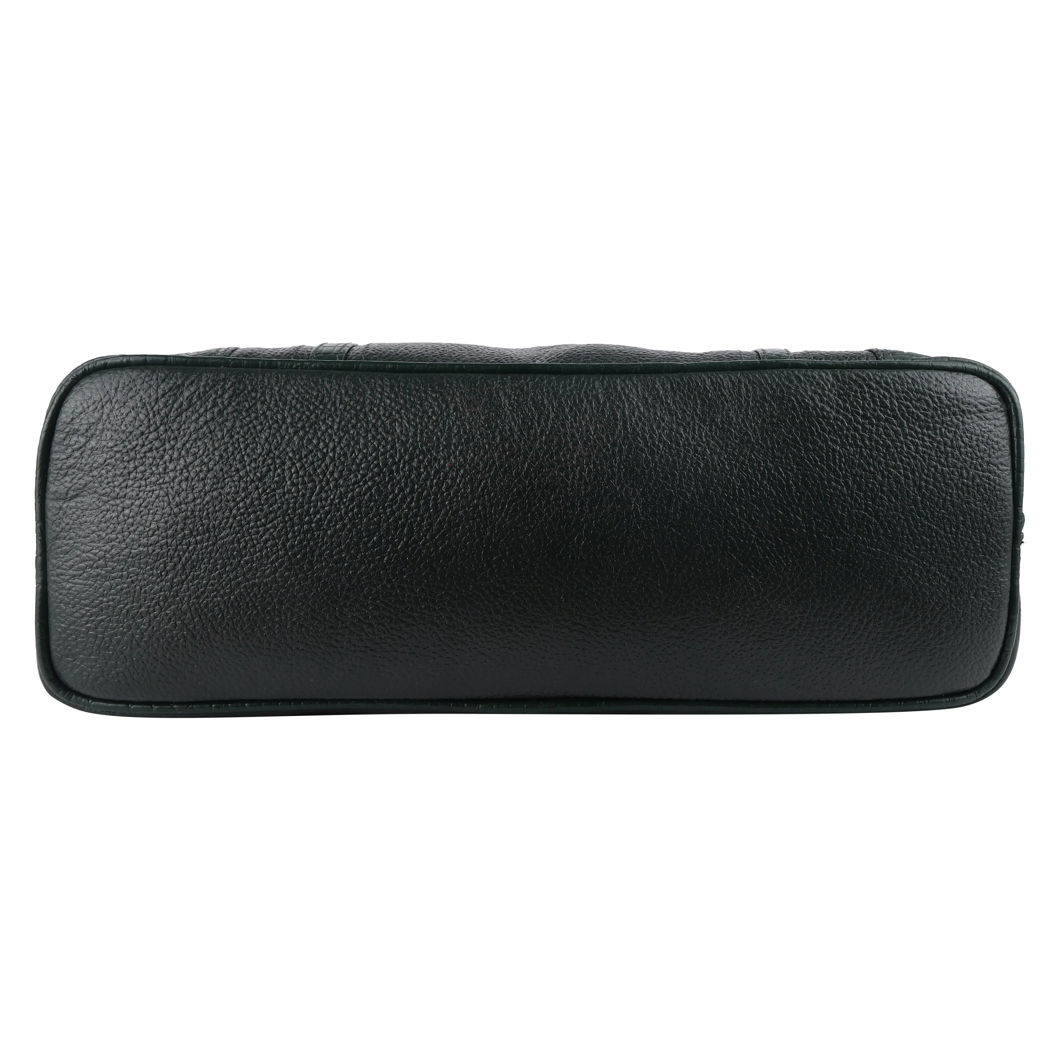 Genuine Leather Ladies Handbag with 2 Main Compartments - Adjustable & Detachable Strap