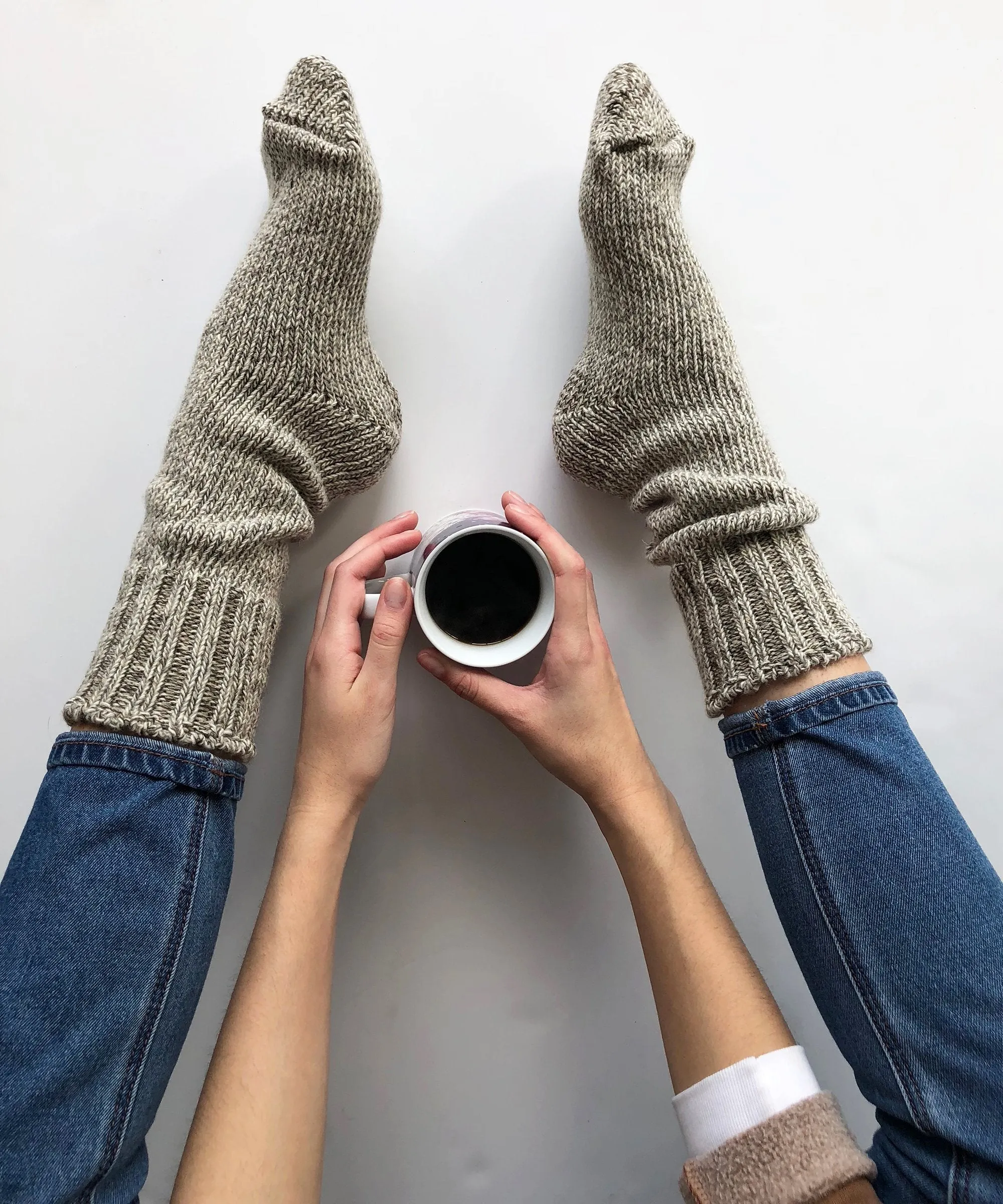 Granola Wool Sunday Socks By OkayOk