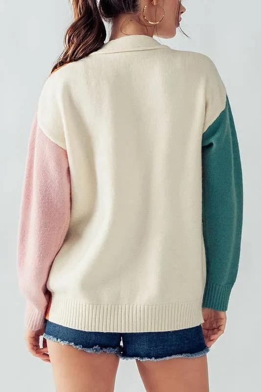 Hailee Multicolor Cardigan Sweater