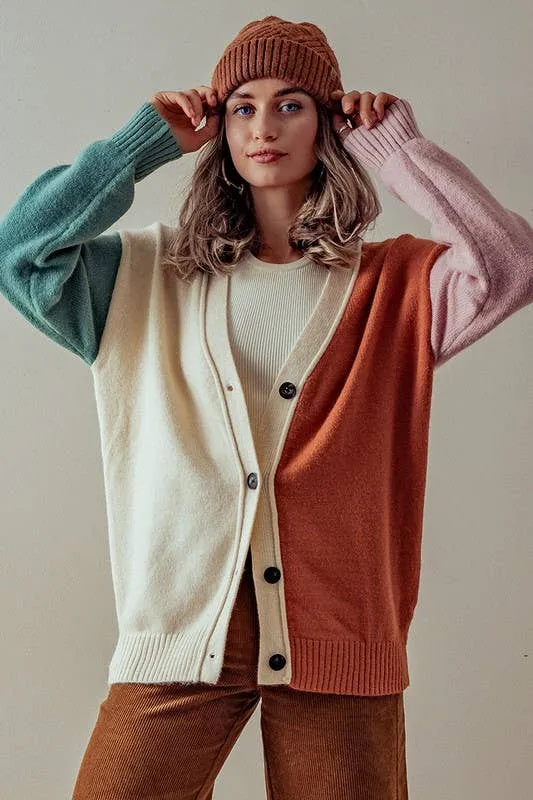 Hailee Multicolor Cardigan Sweater