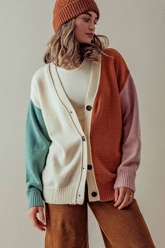 Hailee Multicolor Cardigan Sweater