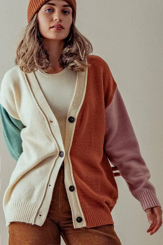 Hailee Multicolor Cardigan Sweater
