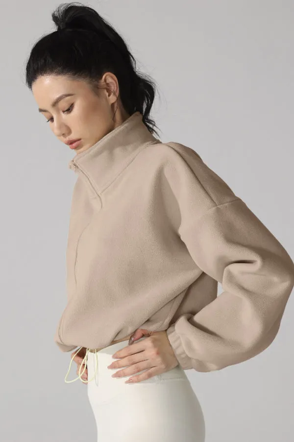 High Neck Fleece Jacket