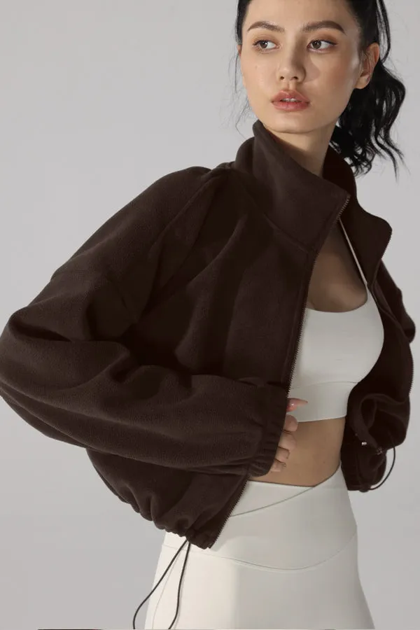 High Neck Fleece Jacket
