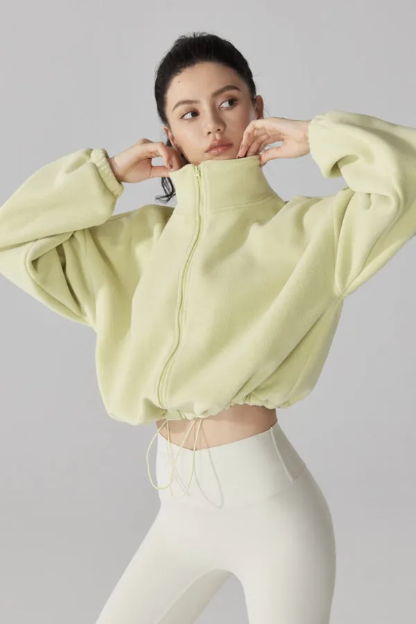 High Neck Fleece Jacket
