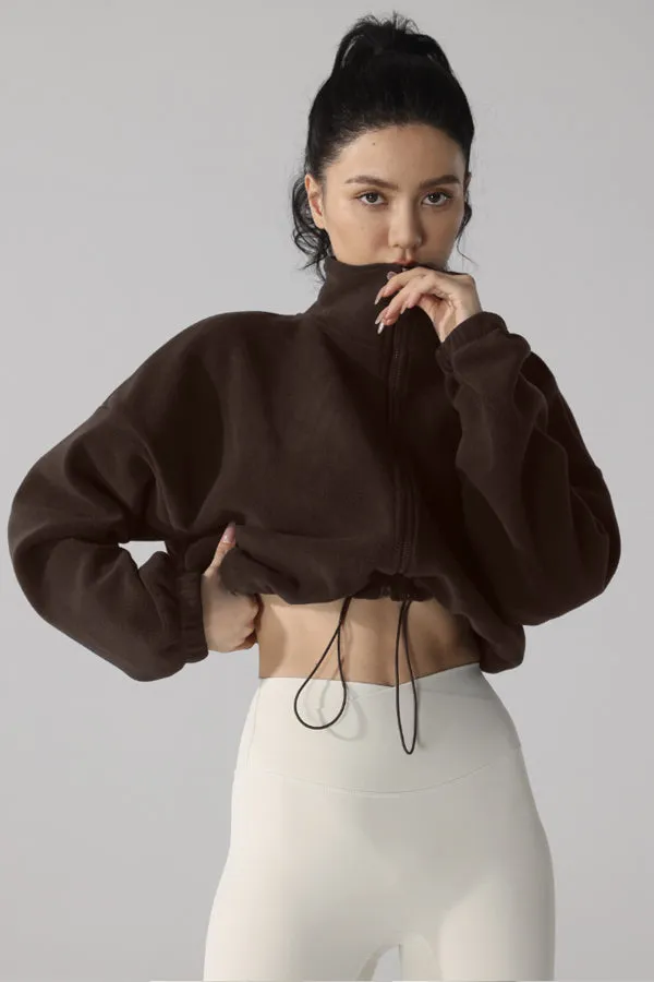 High Neck Fleece Jacket