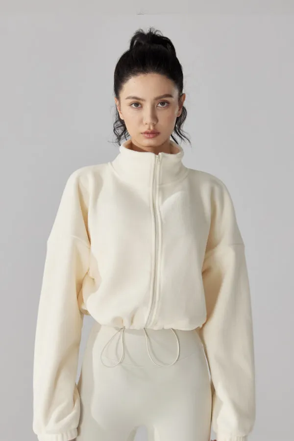 High Neck Fleece Jacket