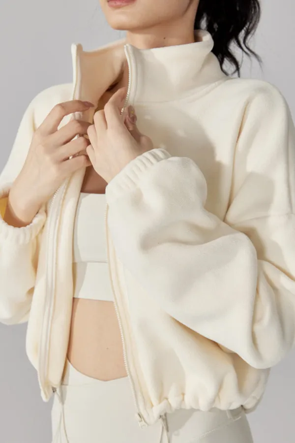 High Neck Fleece Jacket