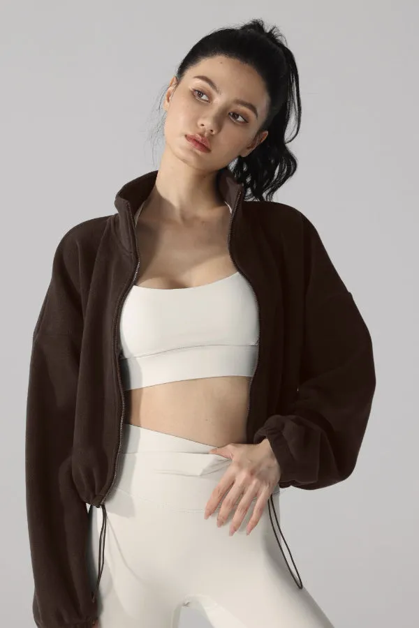 High Neck Fleece Jacket