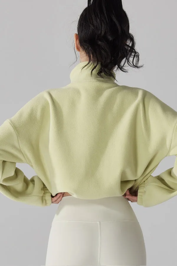 High Neck Fleece Jacket