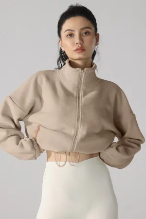 High Neck Fleece Jacket