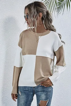 Knit's Worth It Color Block Sweater