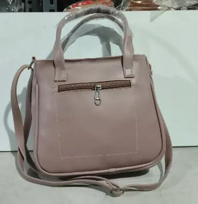 Ladies Leather Check Printed Hand bag for Women