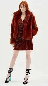 Mink Pink Sydney Faux Fur Jacket