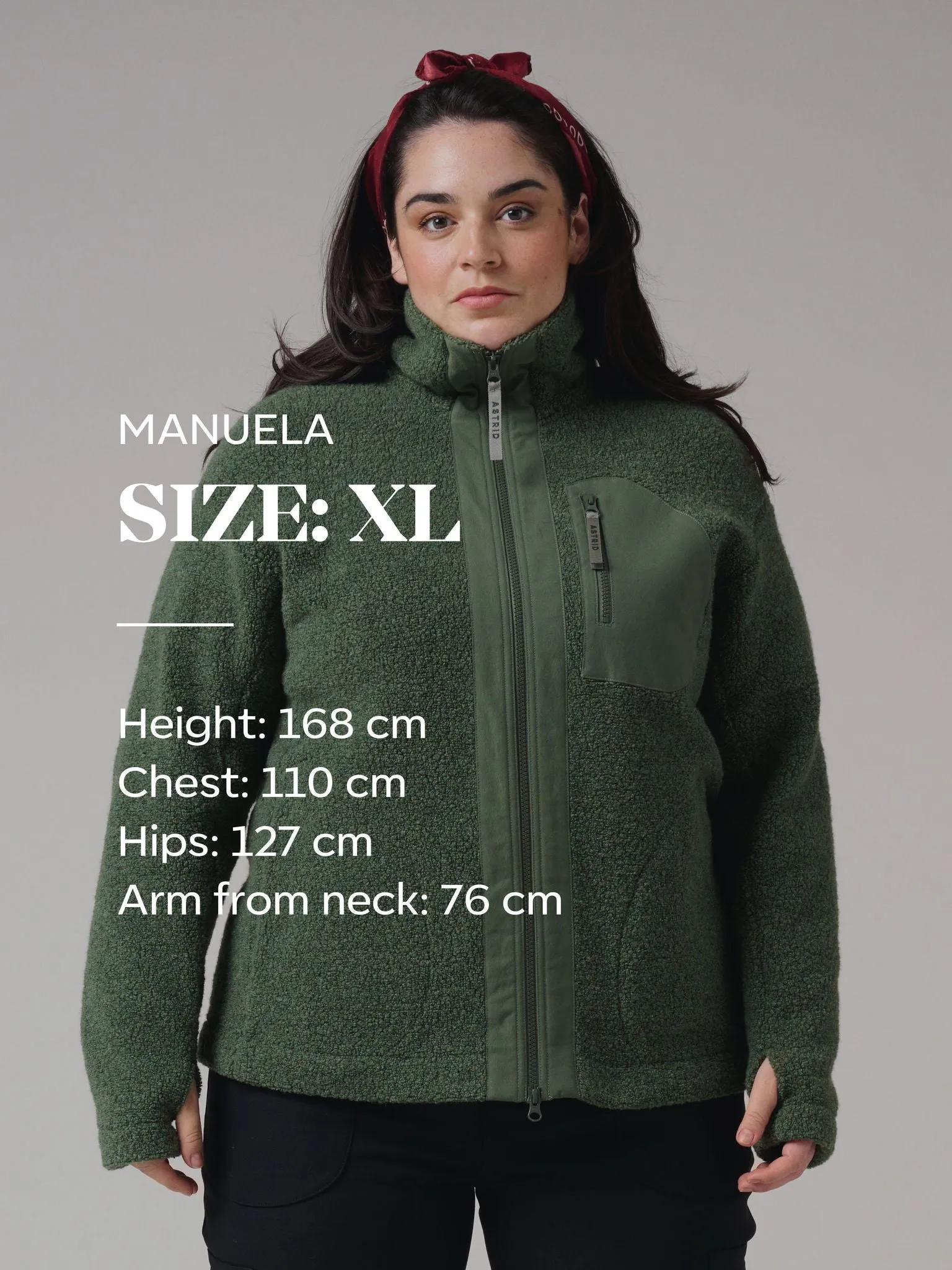 Minna Wool Fleece Jacket Black