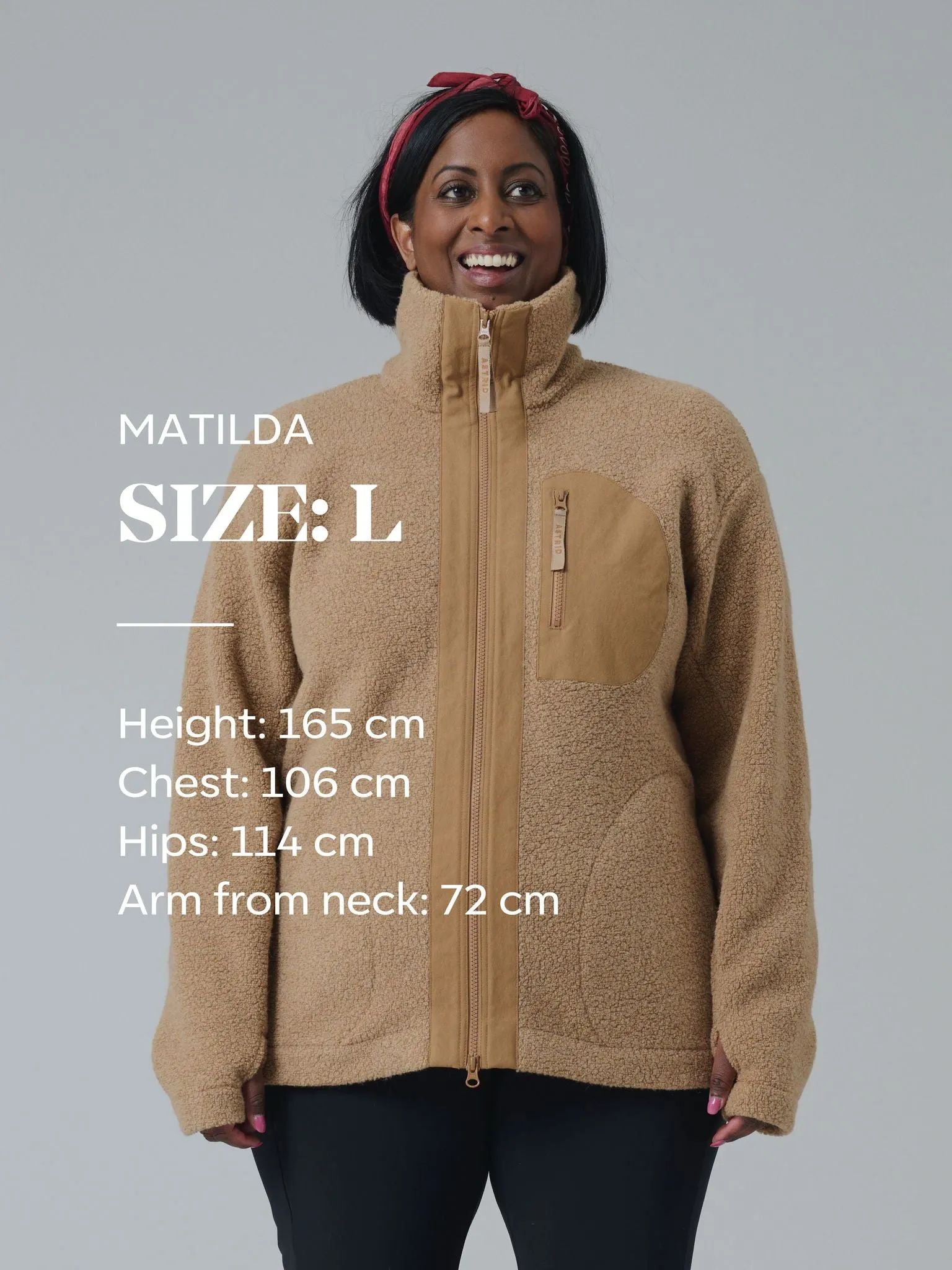 Minna Wool Fleece Jacket Black