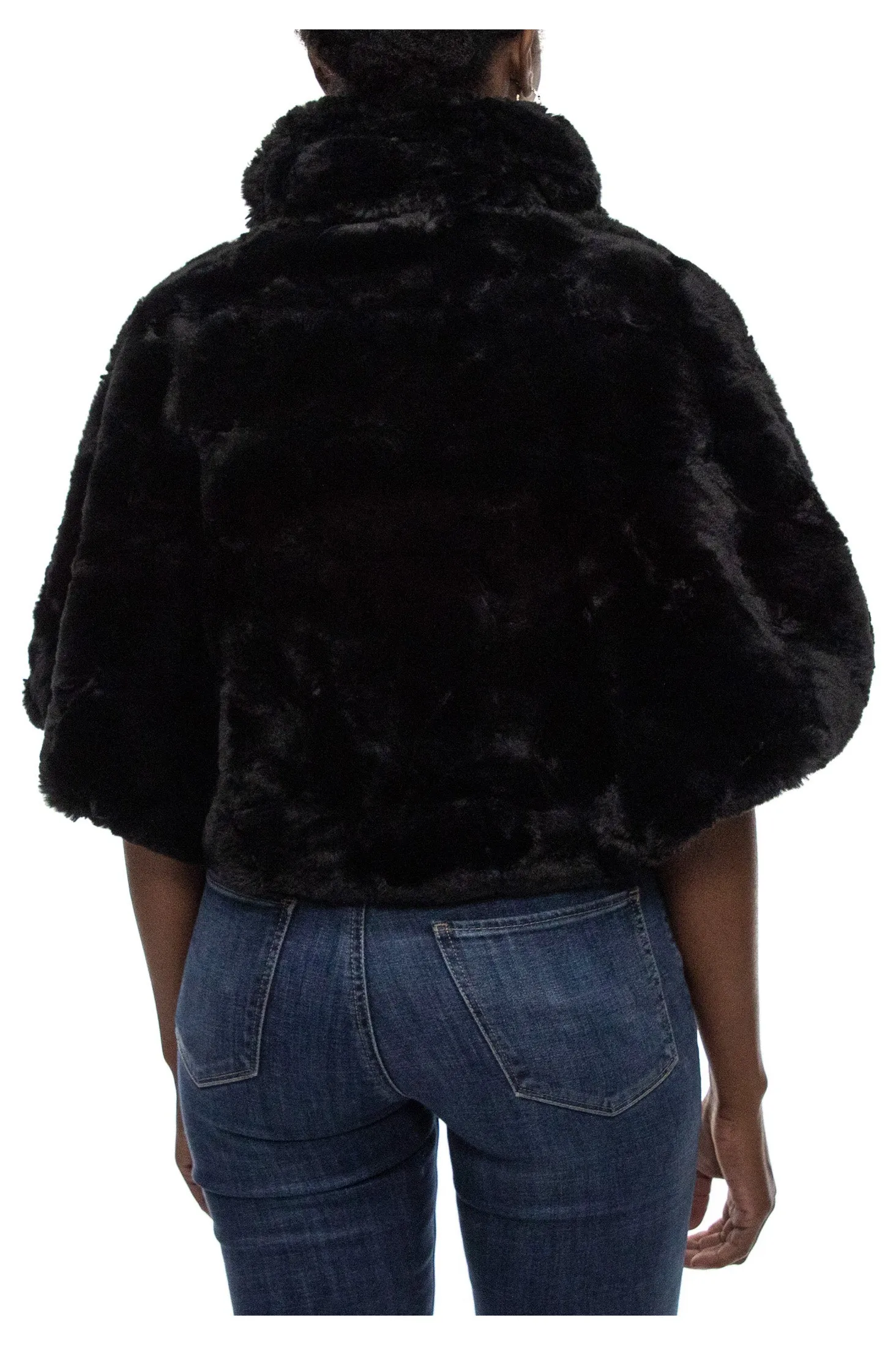 Nina Leonard Faux Fur Jacket