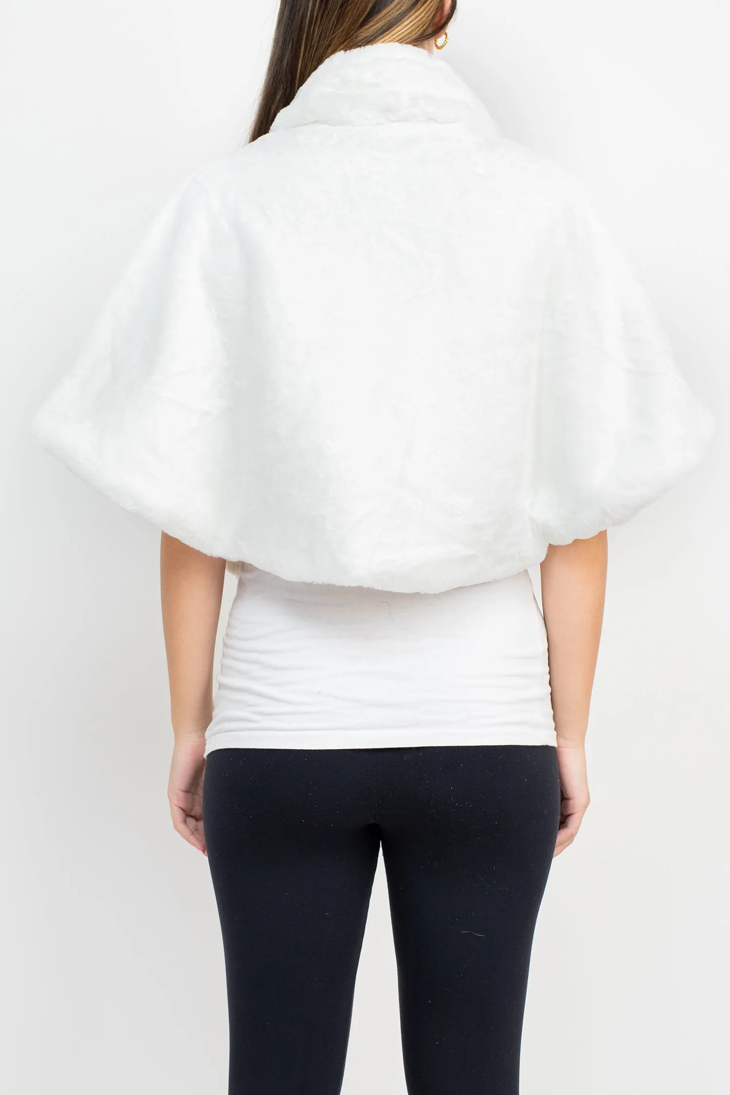Nina Leonard Faux Fur Jacket
