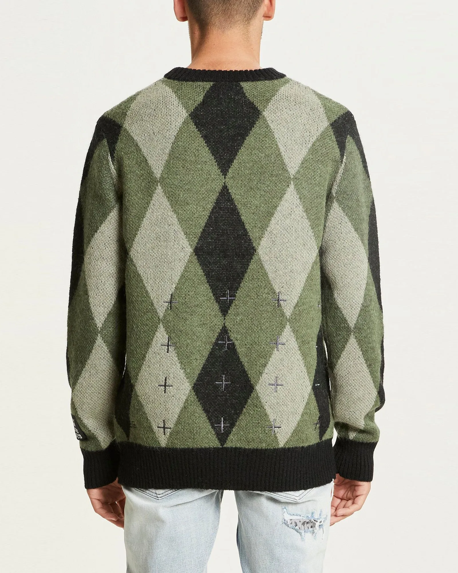OLD DOLLAR KNIT CREW GREEN
