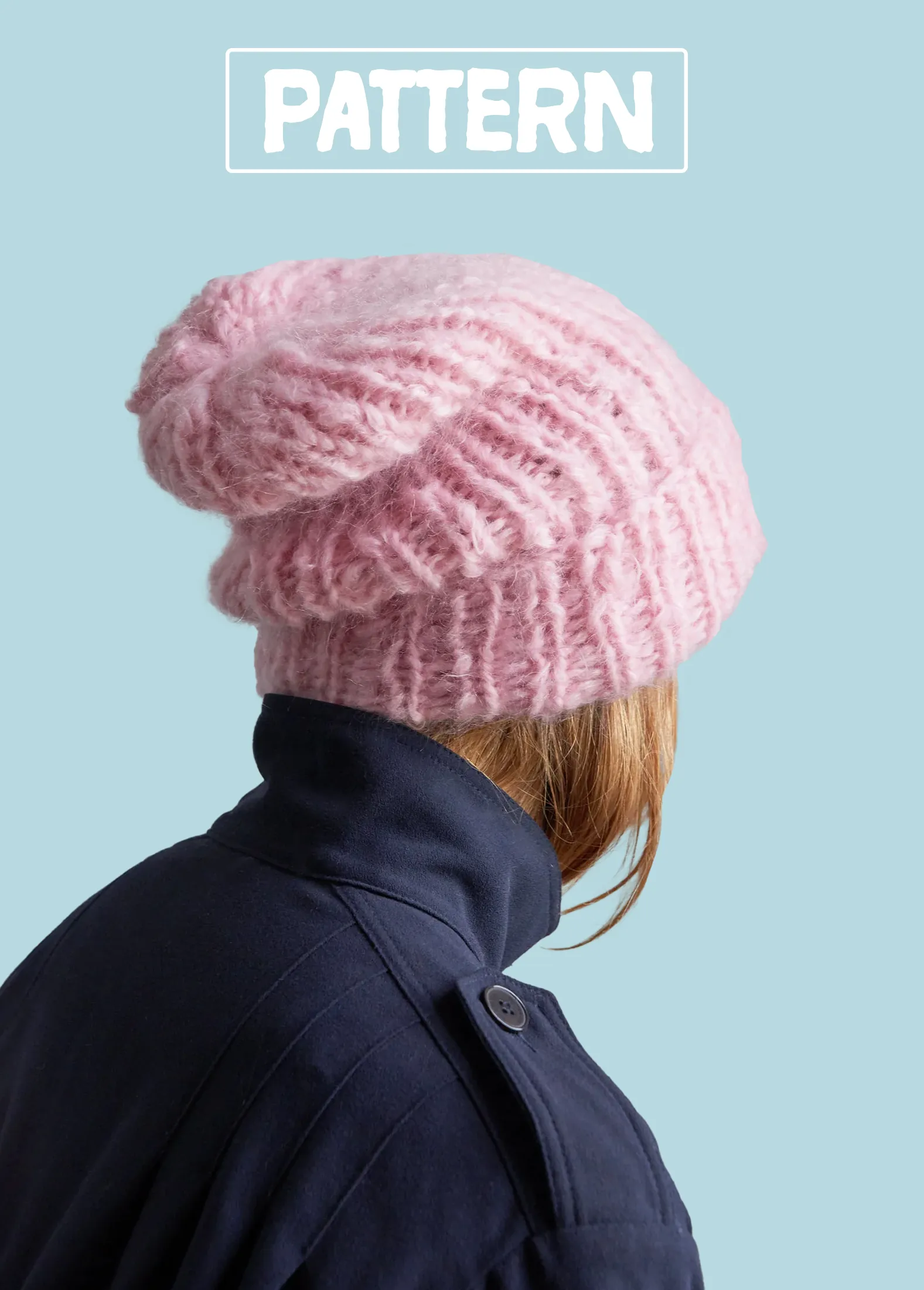 Slouchy Beanie- PATTERN - Mohair So Soft