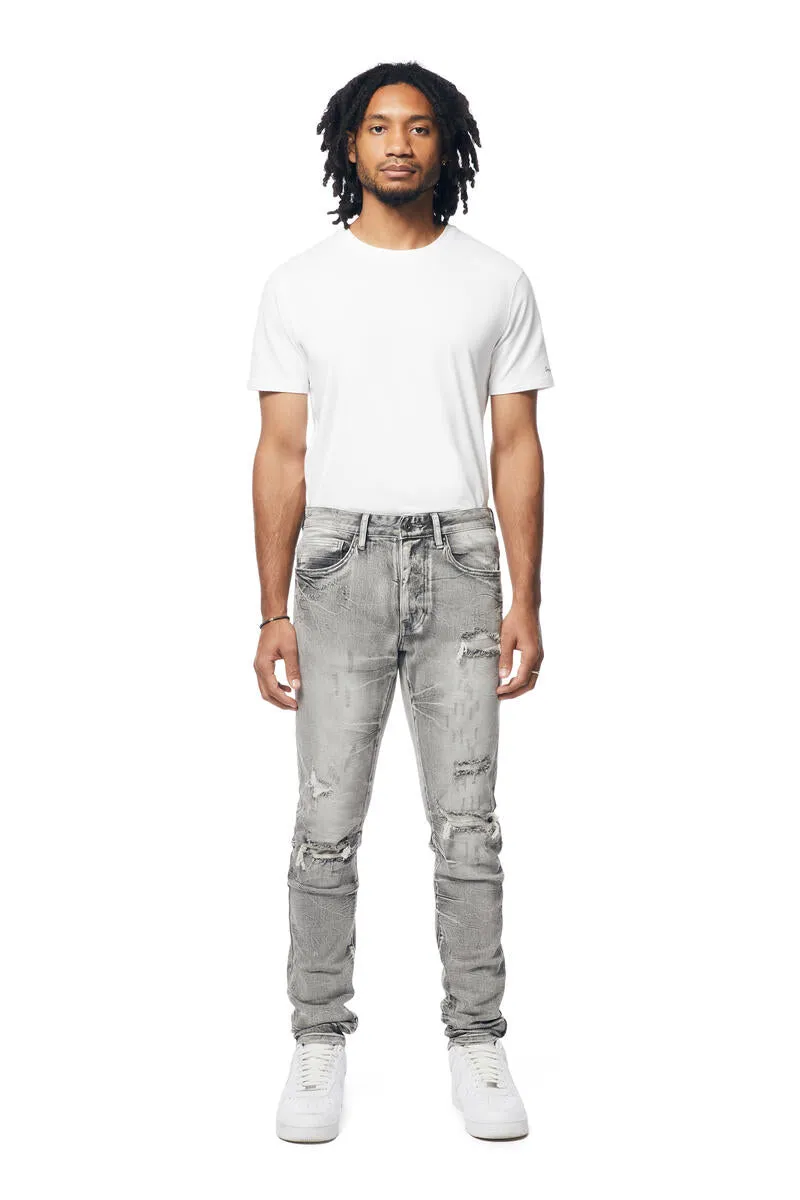 SMOKE RISE SLIM FIT WAVE EFFECT JEANS UNION GREY
