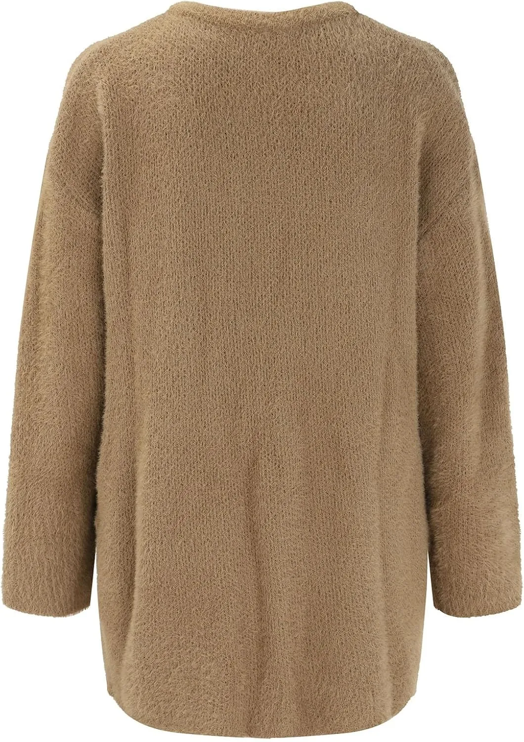 Warm Cardigans for Women Women's Korean Wool Coat Slim Trench Long Coat Fall Winter Elegant Round Ladies Short