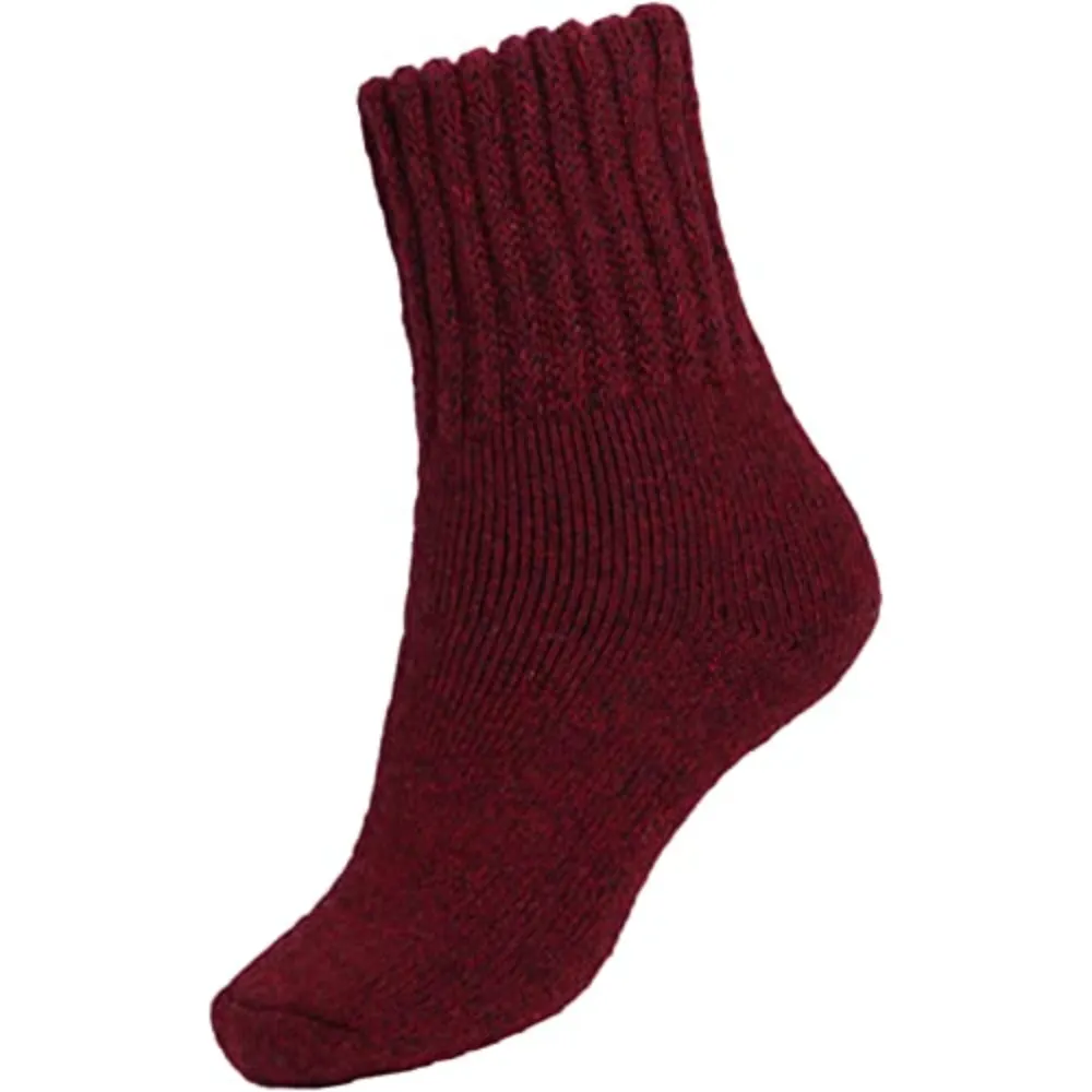 Women Solid Thick Warm Socks - 3 Pairs