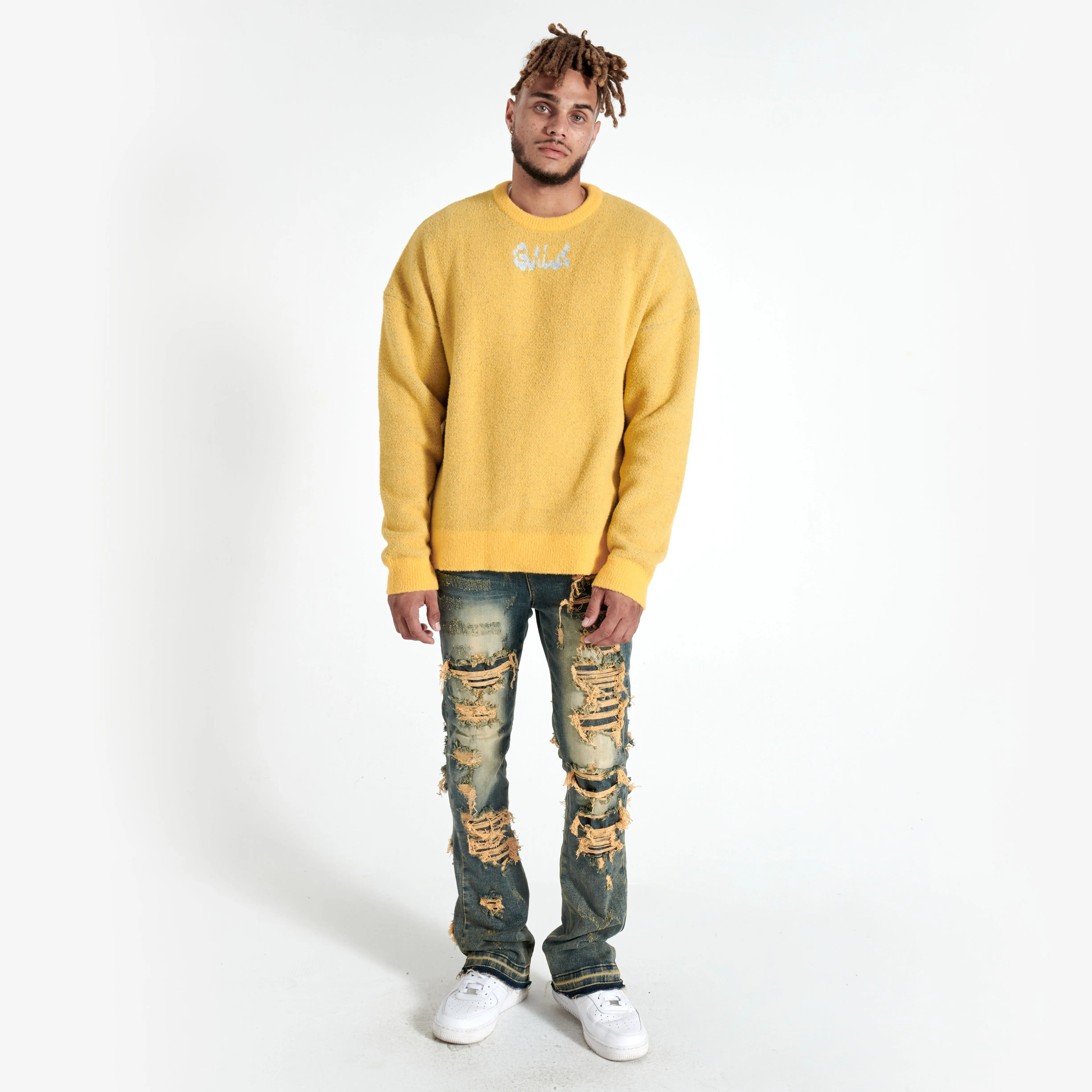 WONDER MOHAIR SWEATER (YELLOW)
